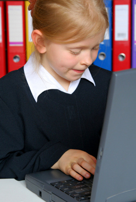 Girl with Computer